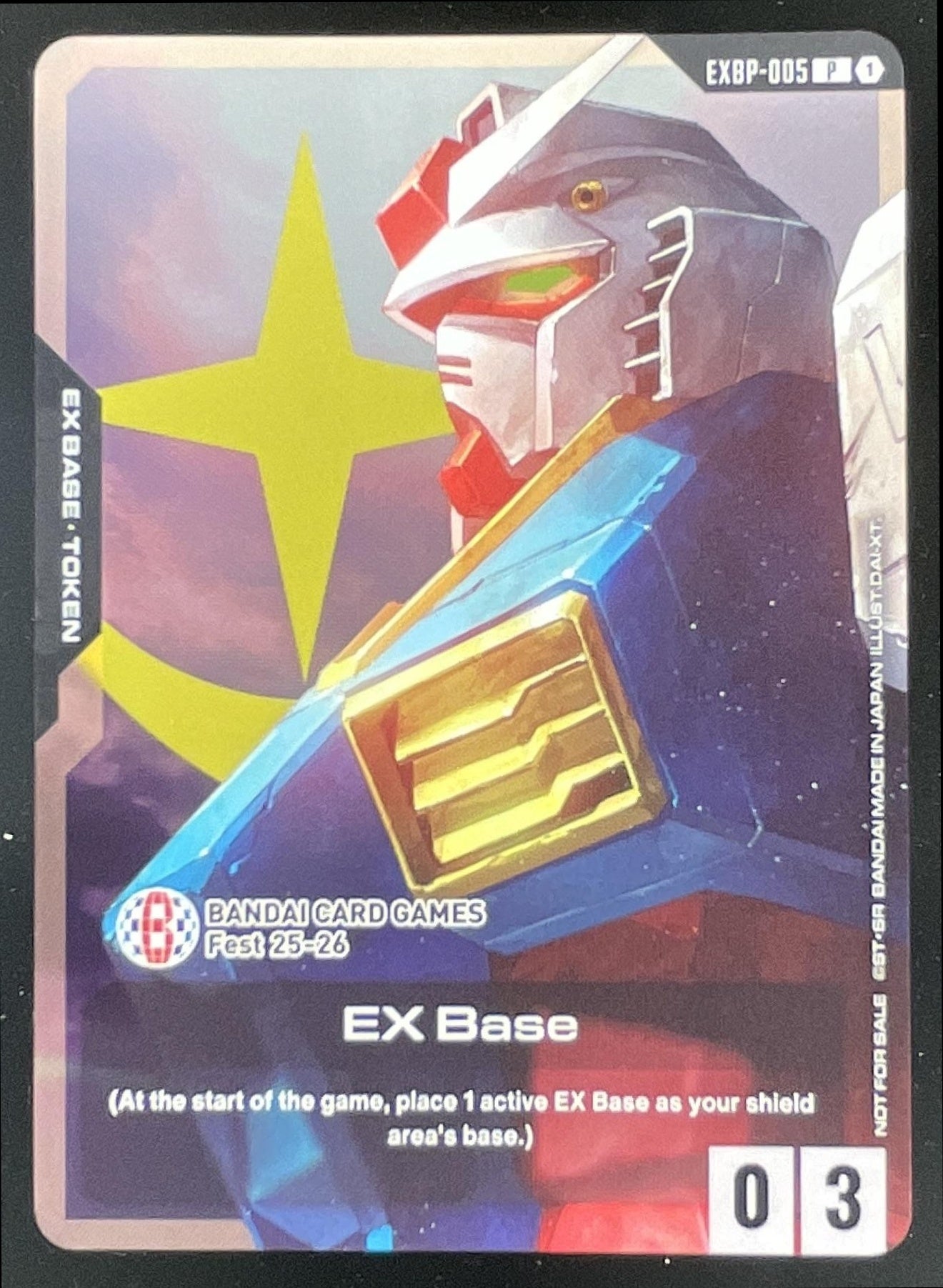 Gundam EX Base EXBP-005 Bandai Card Games Fest 25-26 Promotional
