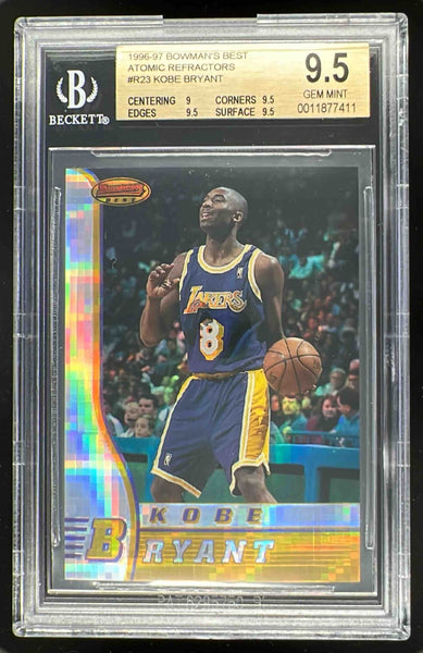 1996-97 Bowman 's Best Atomic Refractors #R23 Kobe Bryant RC