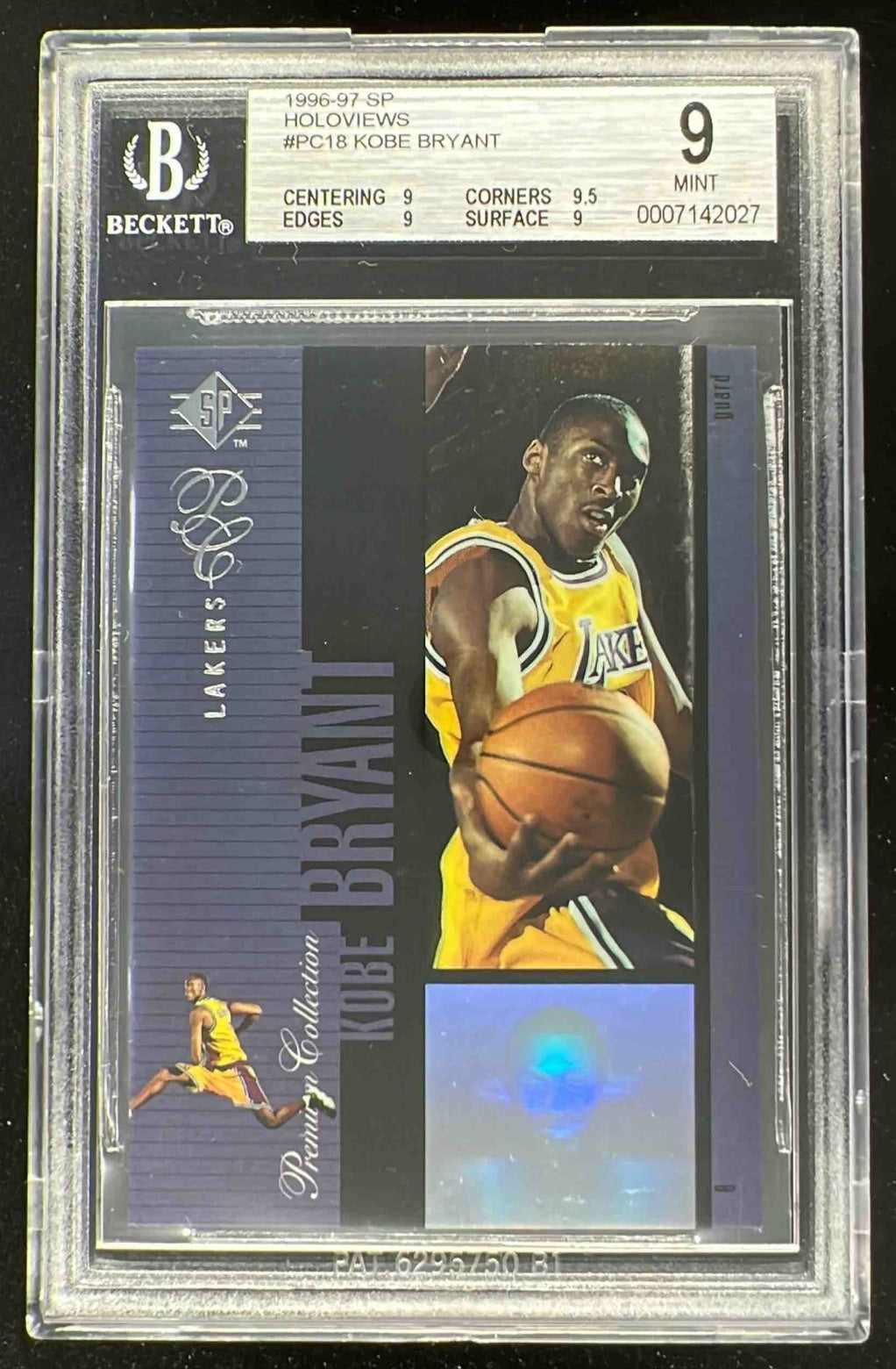 1996-97 SP Premium Collection #PC18 Kobe Bryant RC BGS 9 – Burbank