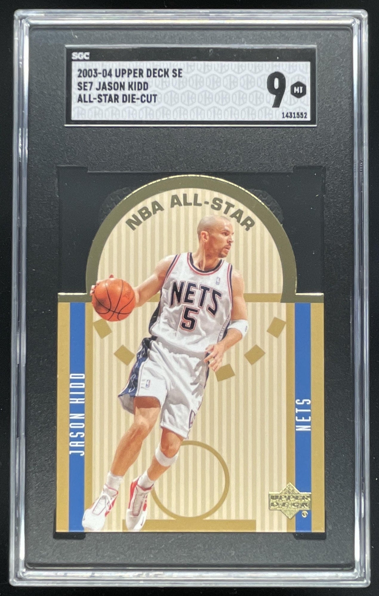 2003-04 Upper Deck NBA All Stars #SE7 Jason Kidd SGC 9 – Burbank Cards