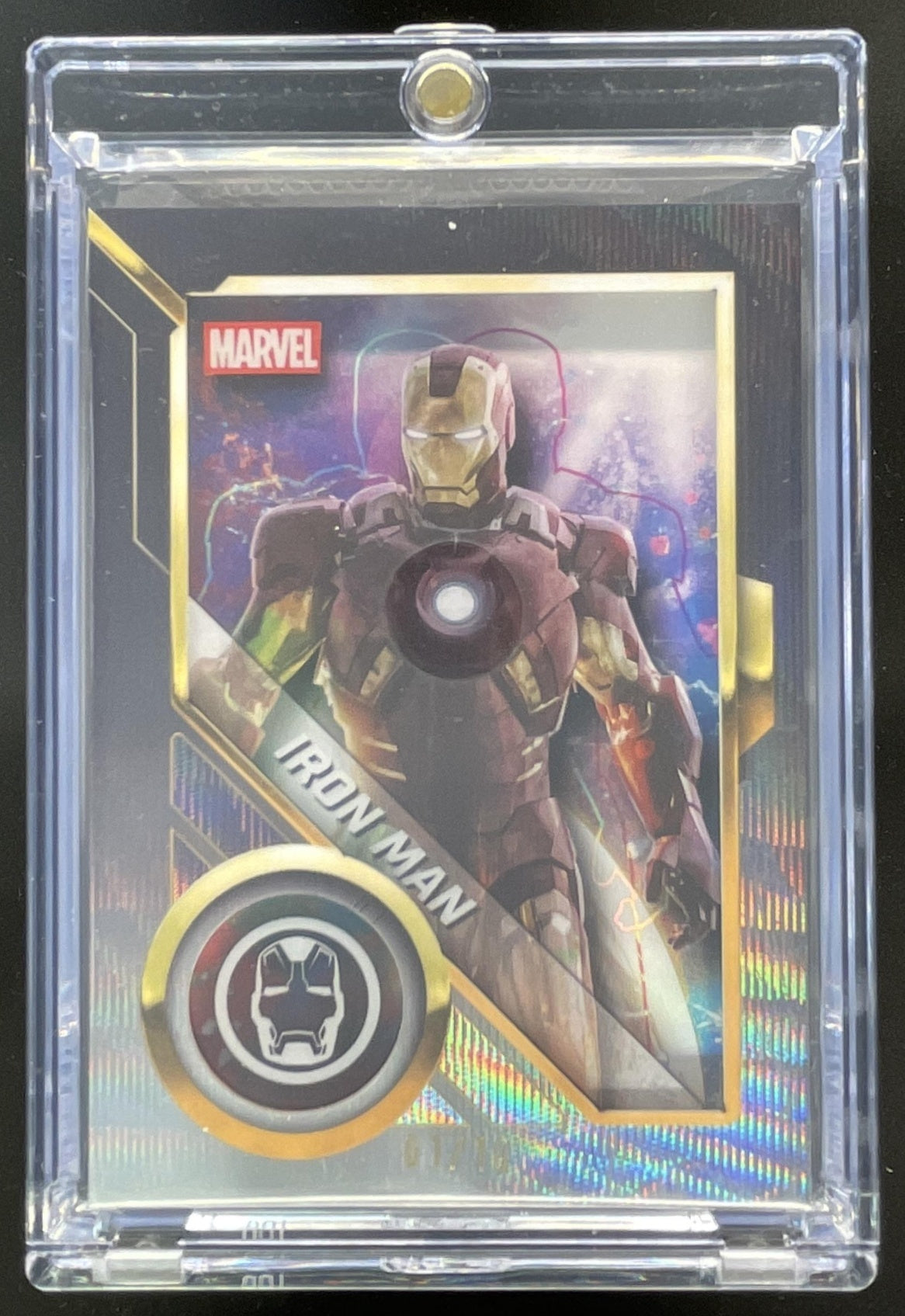 2025 Topps Chrome Marvel Studios Avengers Shadowbox #AS-5 Iron Man
