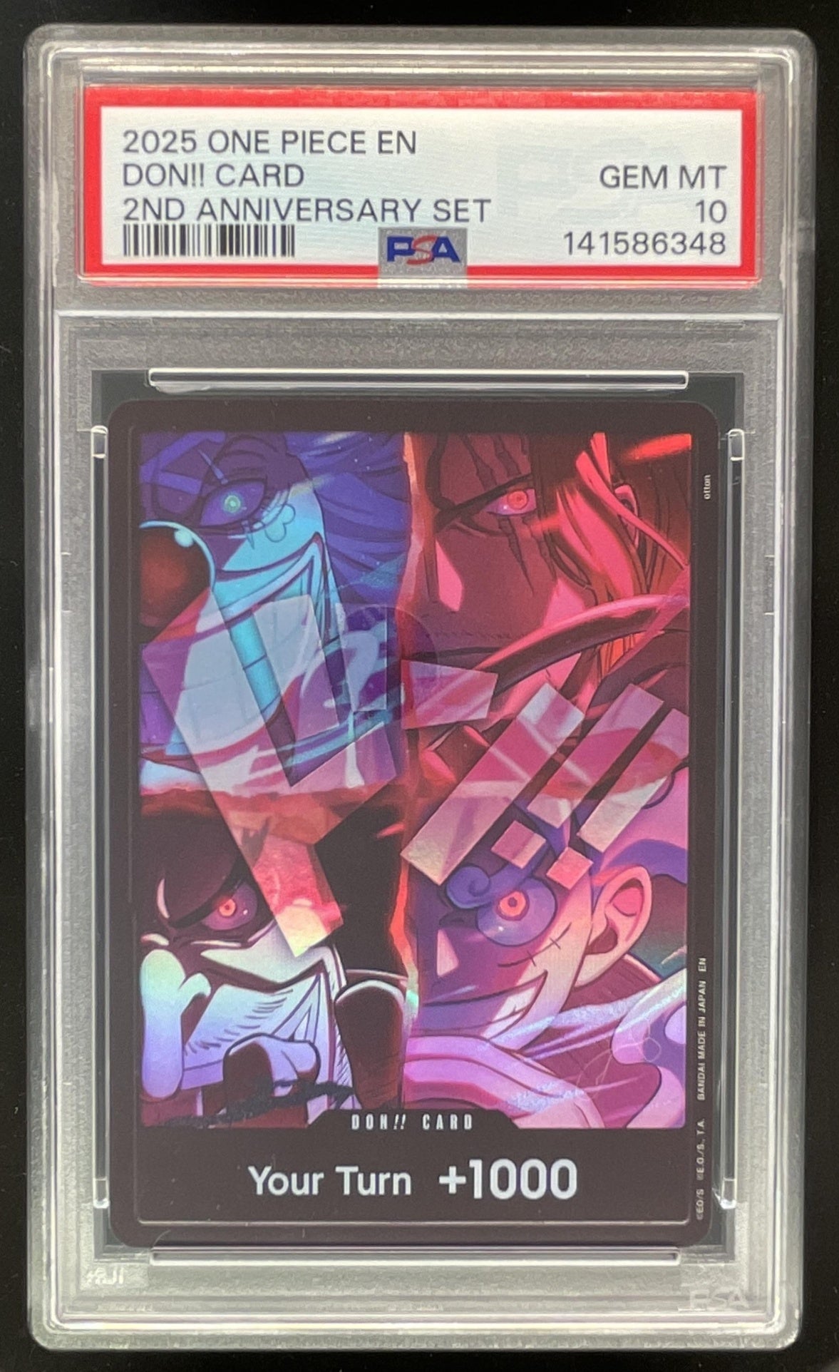2025 One Piece EN 2nd Anniversary Set DON!! Card PSA 10 – Burbank