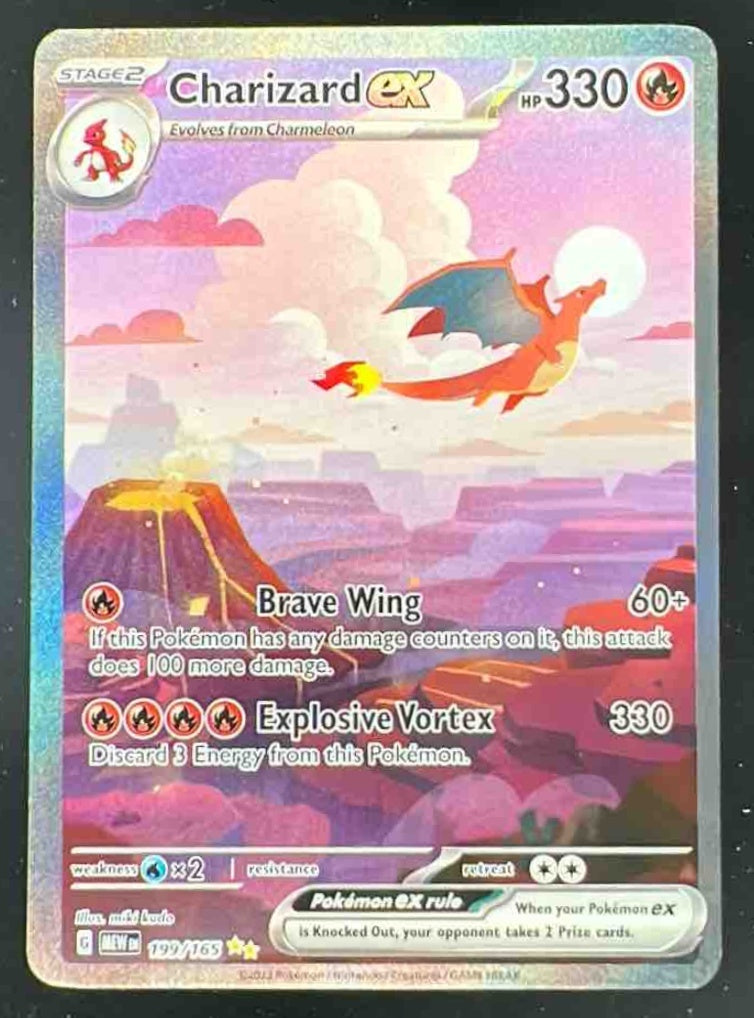 2023 Pokemon SV 151 - MEW EN #199/165 Charizard ex – Burbank Cards