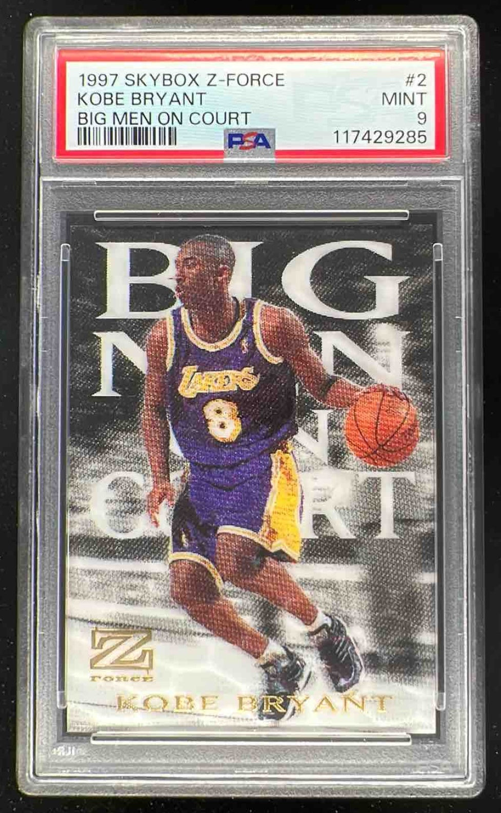 その他 1997-98 Skybox Z-Force Big Men on Court 1997-98 Skybox Z-Force Big Men on Court #2 BMOC Kobe Bryant PSA 9