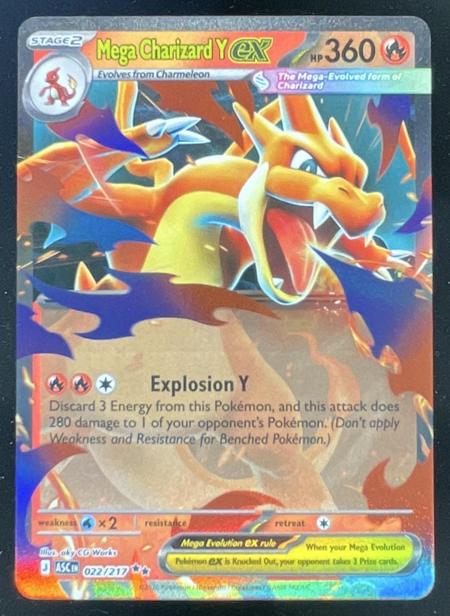 2026 Pokemon Ascended Heroes #022/217 Mega Charizard Y ex Double