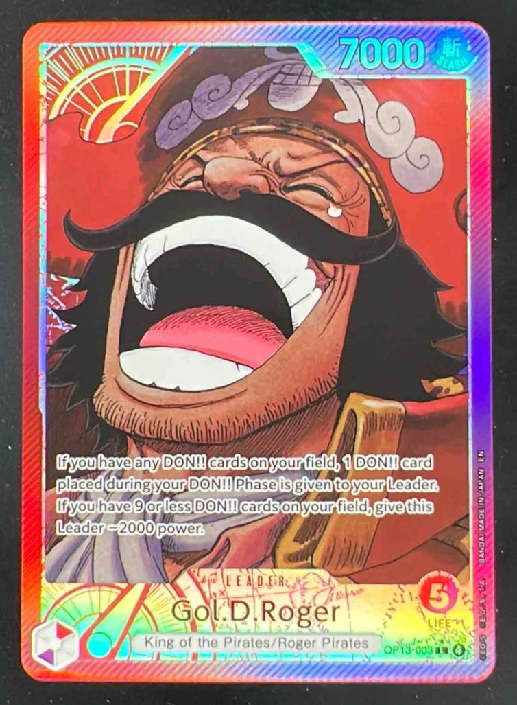 2025 One Piece OP13 EN #003 Gol D. Roger Alternate Art – Burbank Cards