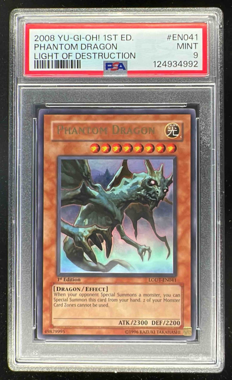2008 Yu-Gi-Oh! 1st Edition Light of Destruction #EN041 Phantom Dragon Burbank Cards 2008 Yu-Gi-Oh! 1st Edition Light of Destruction #EN041 Phantom Dragon Burbank Cards