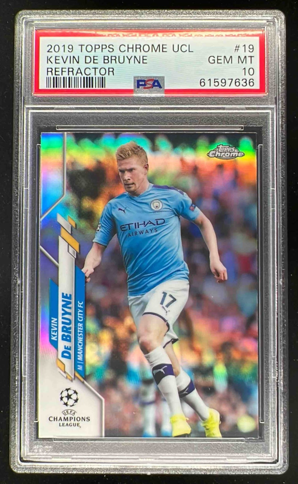2019 Topps Chrome UEFA Champions League Refractor #19 Kevin De