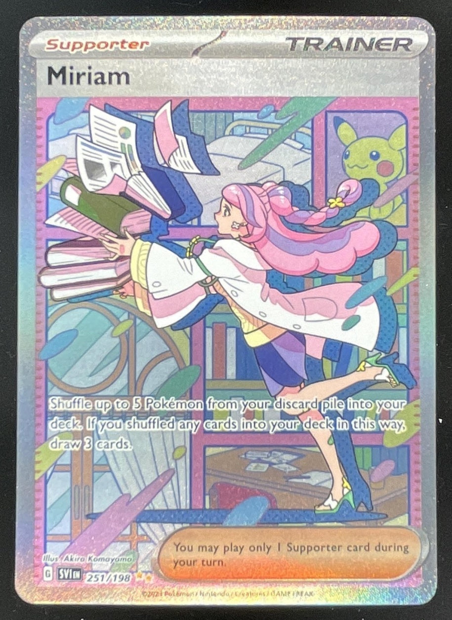 2023 Pokemon Scarlet & Violet #251/198 Miriam Special Illustration Rar –  Burbank Cards