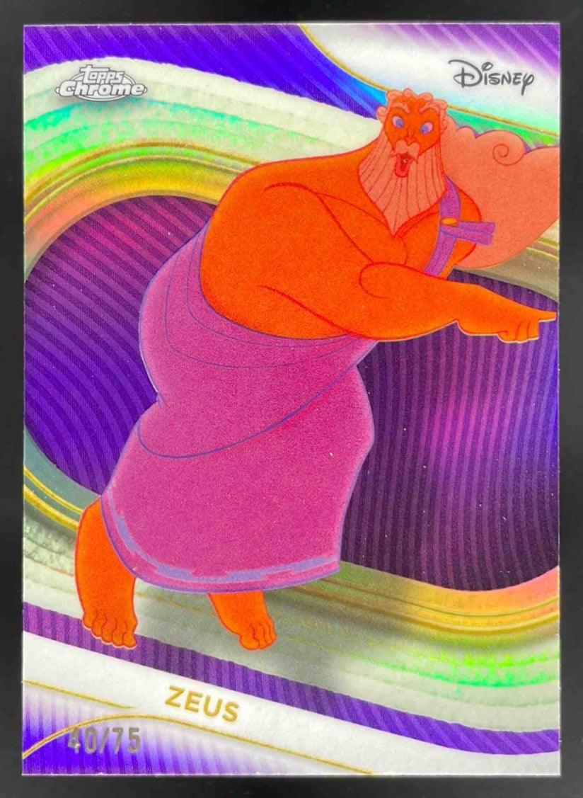 2025 Topps Chrome Disney Purple Refractor #49 Zeus /75 – Burbank Cards