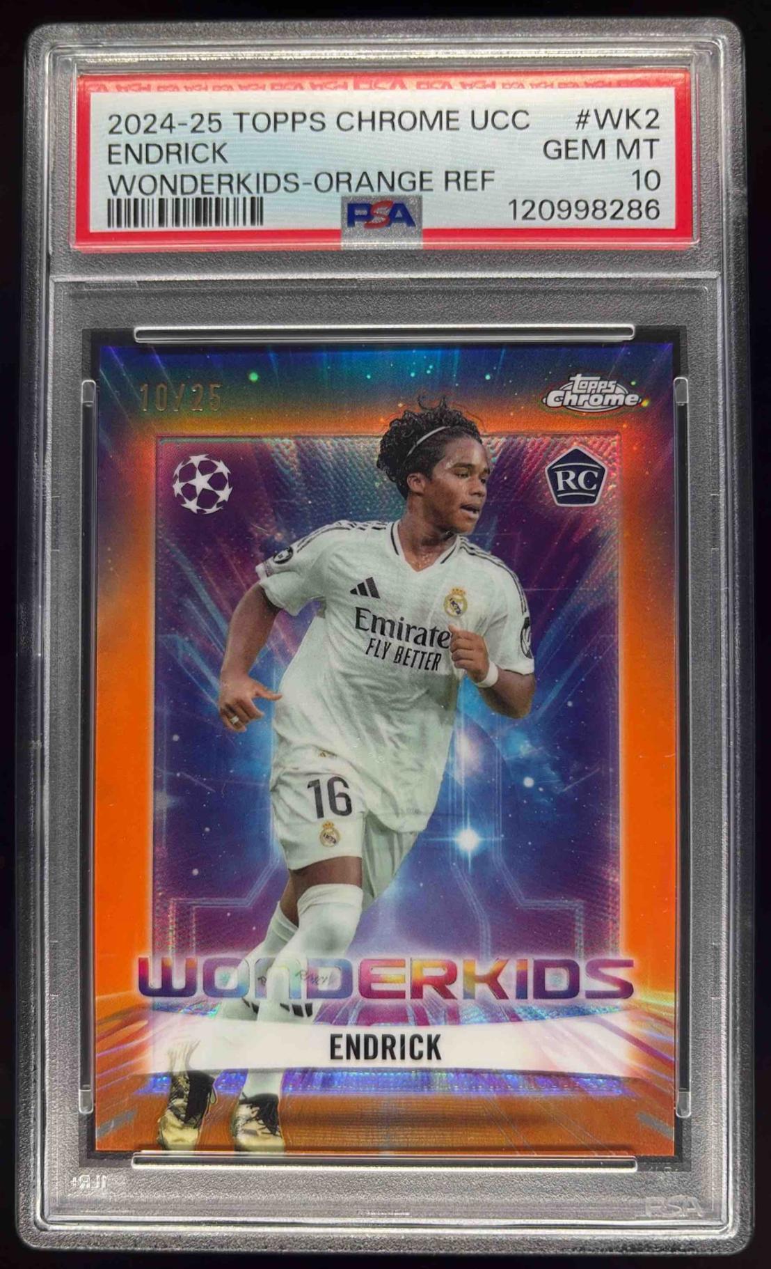 2024-25 Topps Chrome Wonderkids Orange Refractor #WK-2