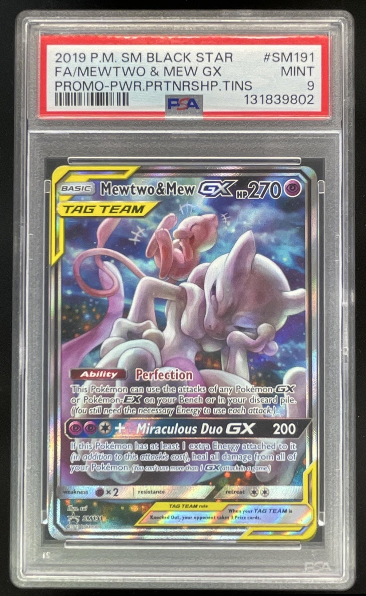 pokemon surging sparks most expensive cards 2019 Pokemon SM Black Star Promos #SM191 Mewtwo & Mew PSA 9 – Burbank Cards