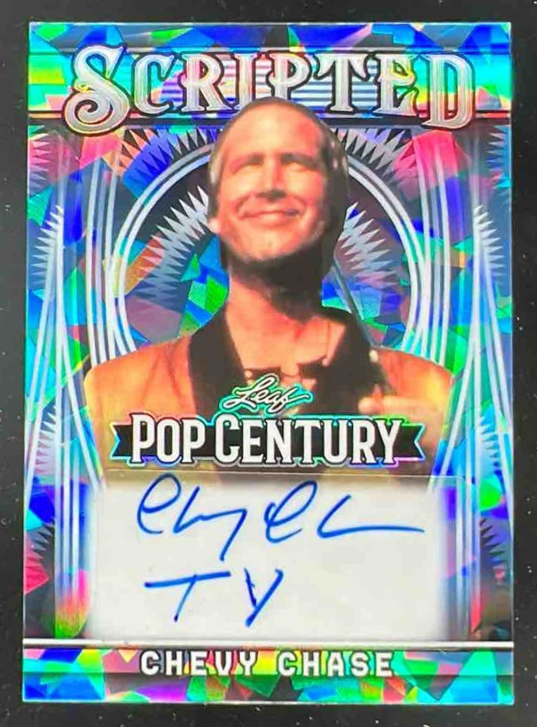 2025 Leaf Metal Scripted Crystal Platinum Blue Chevy Chase