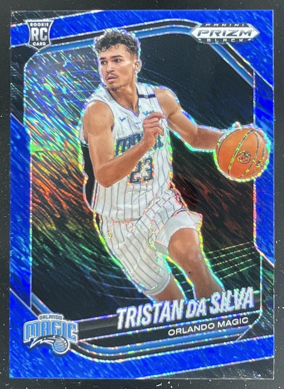 2024-25 Panini Prizm Black Blue Shimmer FOTL Prizms #87 Tristan da