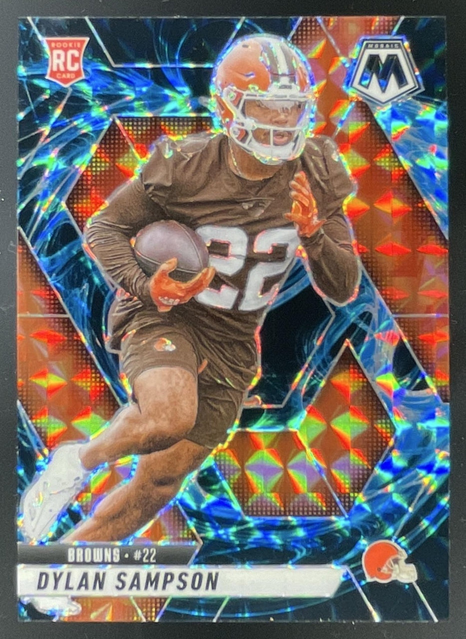 2025 Panini Mosaic Rookies Genesis Prizm #355 Dylan Sampson RC