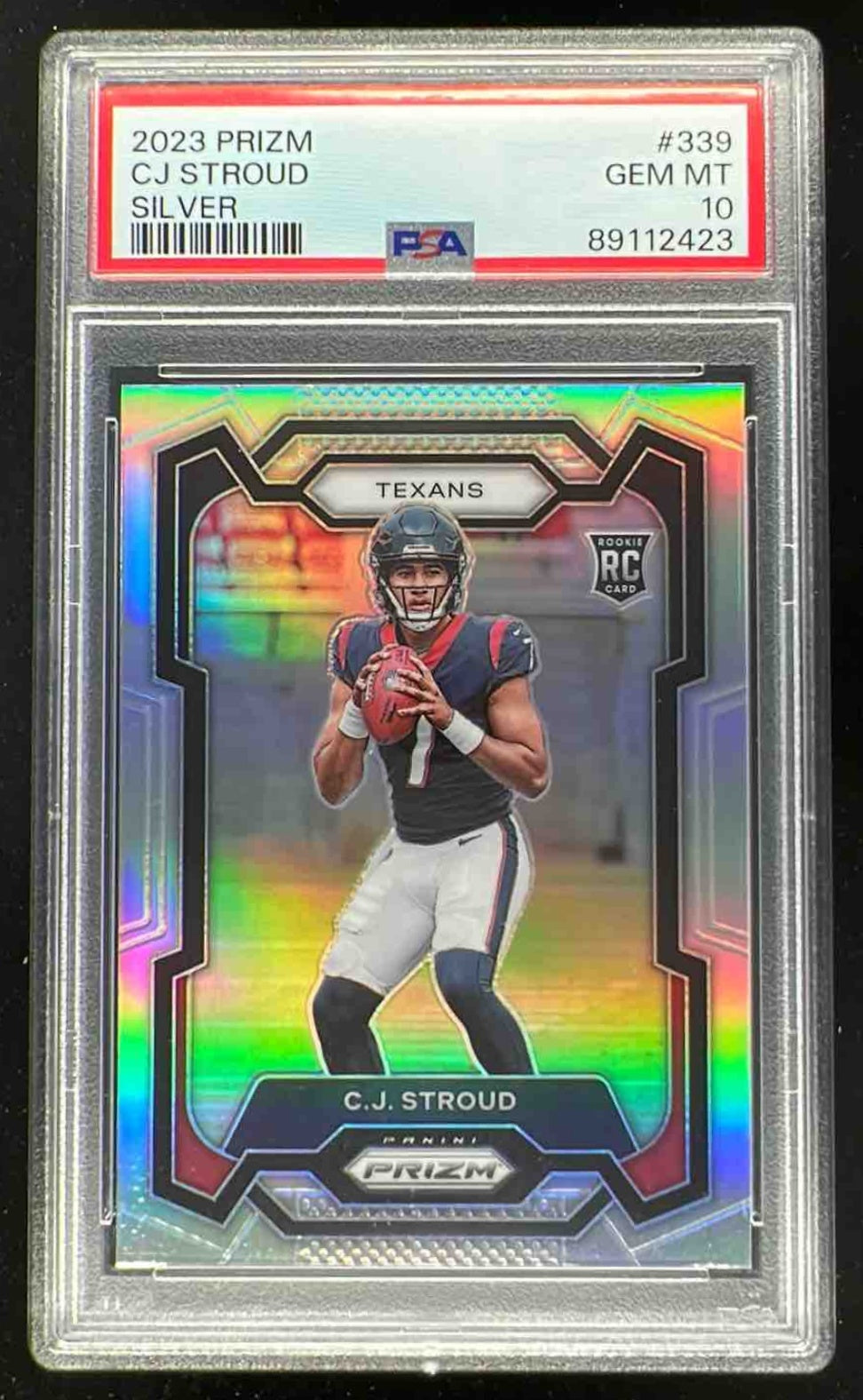 2023 Panini Prizm Silver Prizm #339 C.J. Stroud RC PSA 10