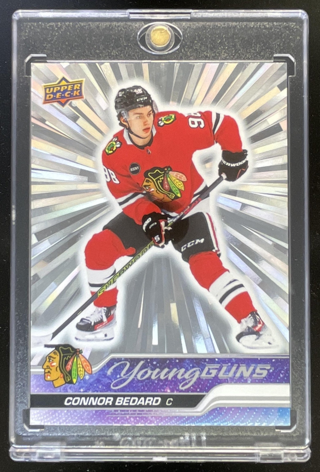 2023-24 Upper Deck Outburst Silver #451 Connor Bedard Young Guns