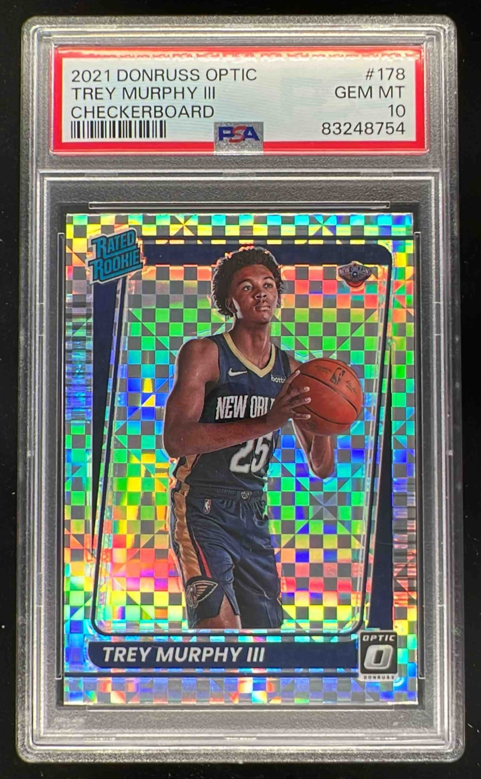 2021-22 Panini Donruss Optic Checkerboard Prizm #178 Trey Murphy
