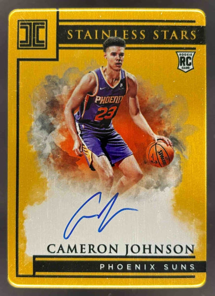 2019-20 Impeccable Stainless Stars Gold #ST-CJN Cameron Johnson RC