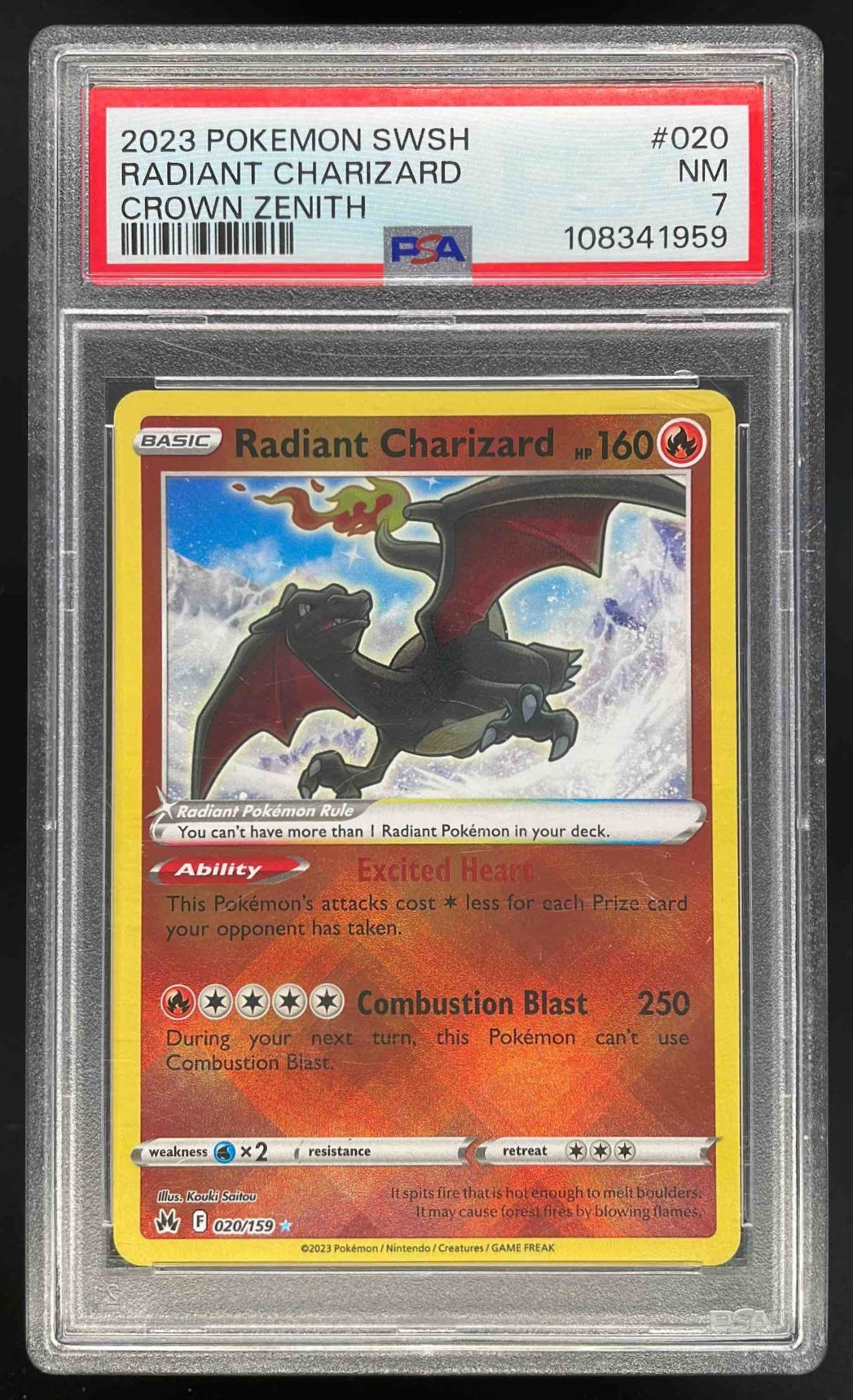 2023 Pokemon Sword & Shield Crown Zenith #020/159 Radiant Charizard PS –  Burbank Cards