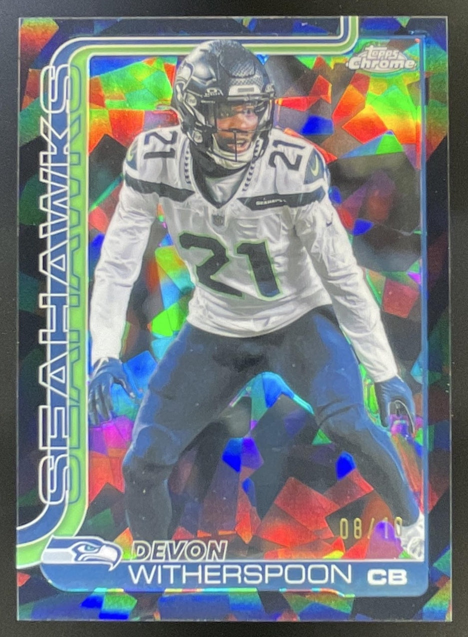 2025 Topps Chrome Sapphire Black Refractor #277 Devon Witherspoon