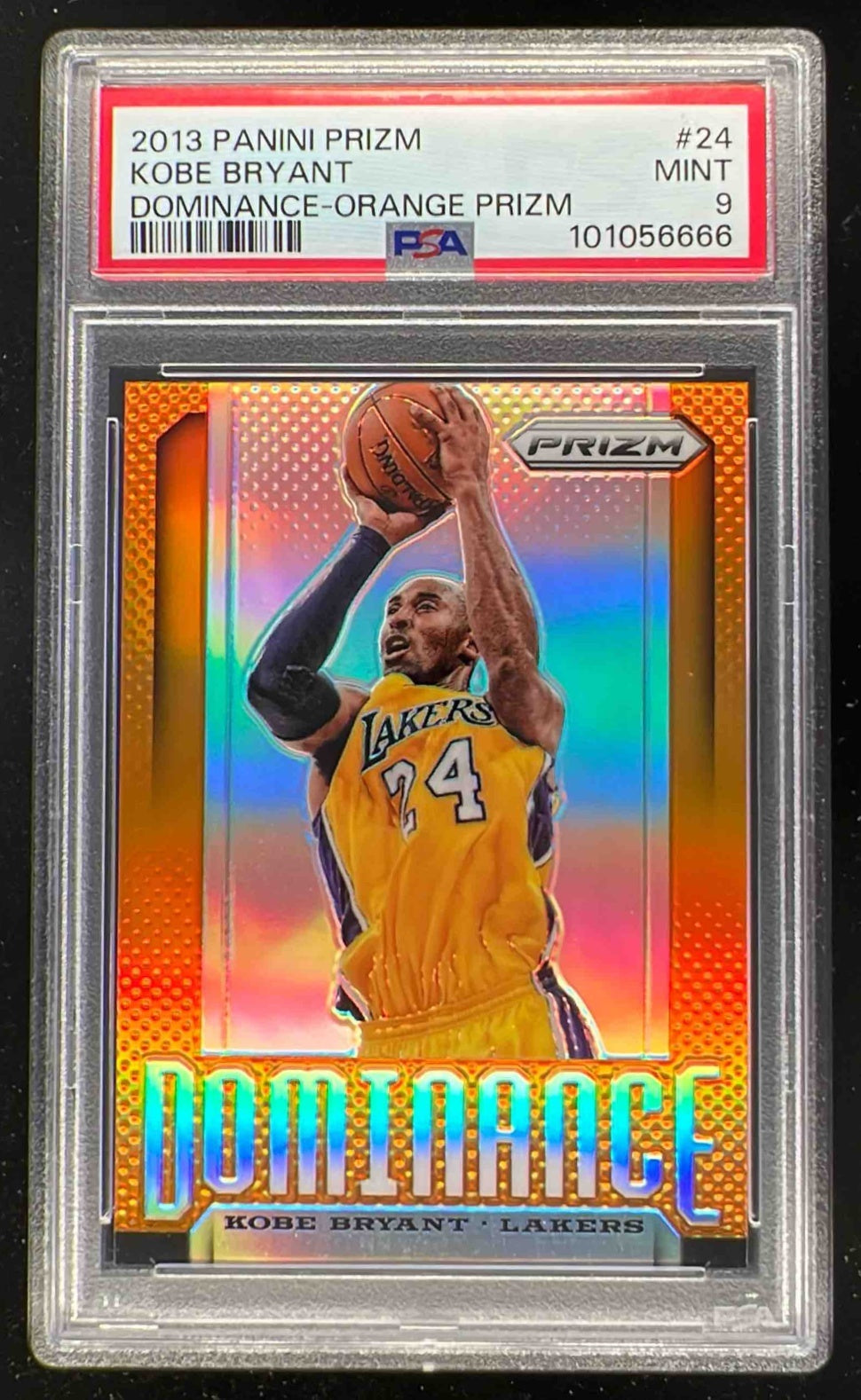 2013-14 Panini Prizm Dominance Prizms Orange #24 Kobe Bryant /60