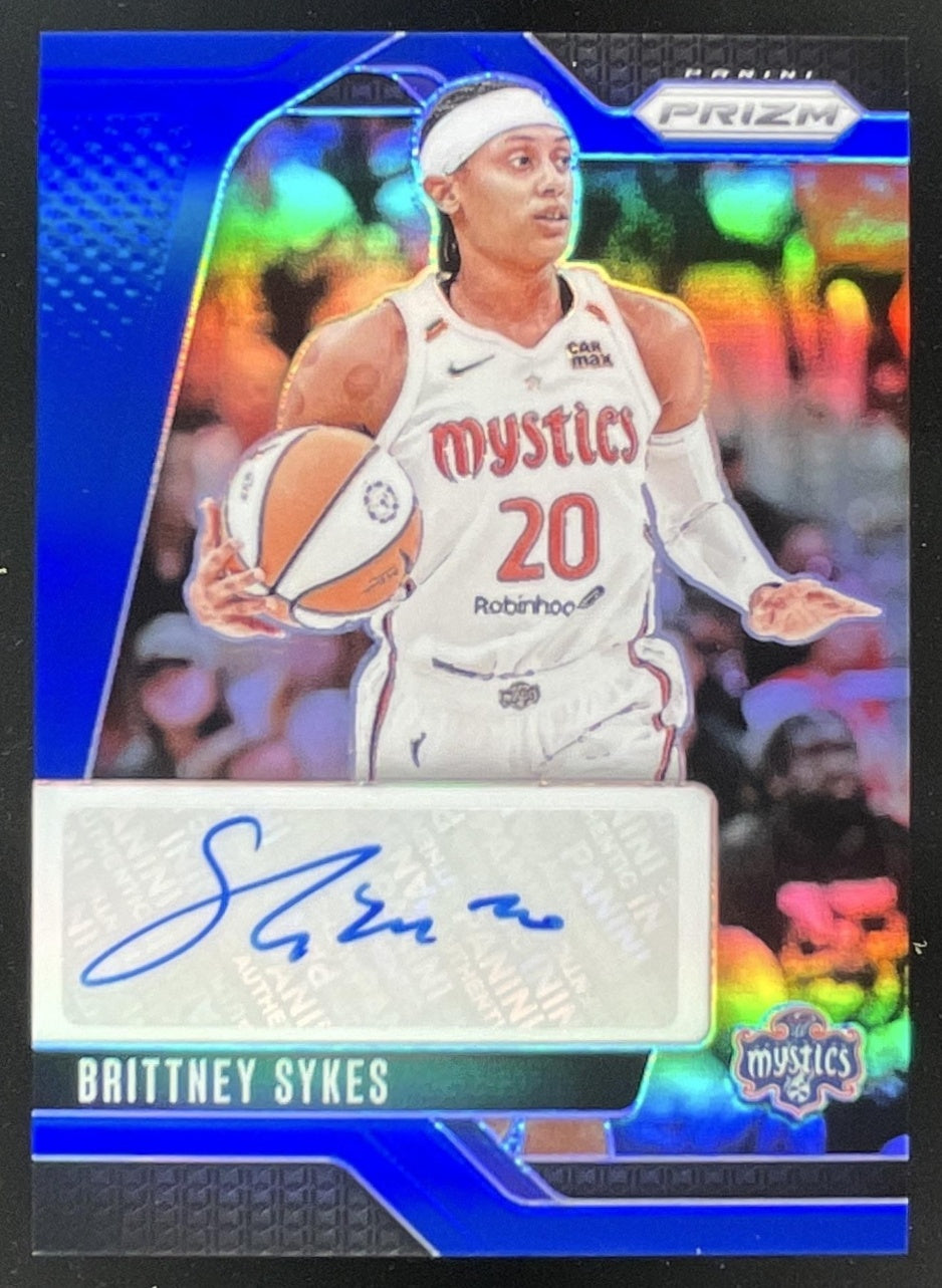 2024 WNBA Prizm Blue Prizm #SG-BS Brittney Sykes Autograph Auto
