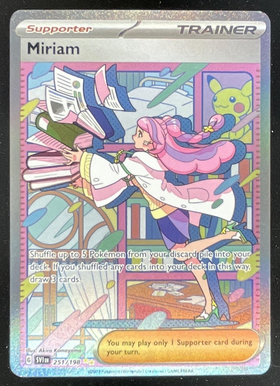 2023 Pokemon Scarlet & Violet #251/198 Miriam Special Illustration Rar   Burbank Cards