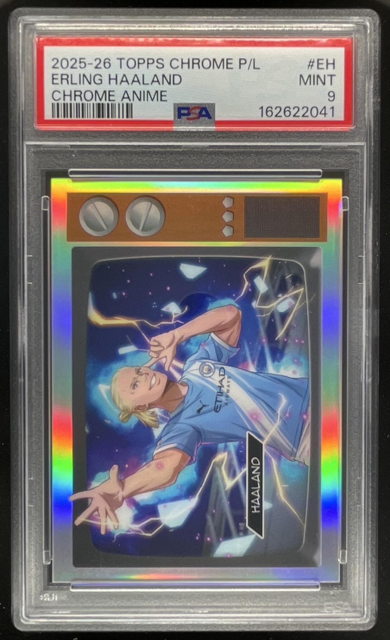 2026 Topps Chrome Premier League Chrome Anime #CA-EH Erling