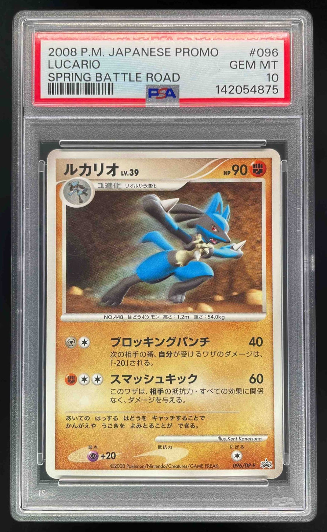 2008 Pokemon Japanese Promo SPring Battle Road #096 Lucario PSA 10 –  Burbank Cards
