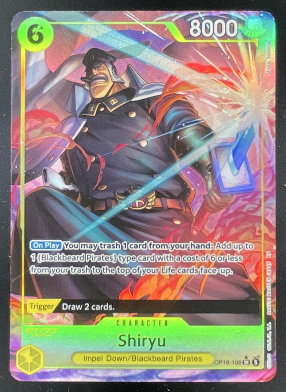 One Piece Shiryu Full Art - The Time of Battle OP16 – Burbank Cards