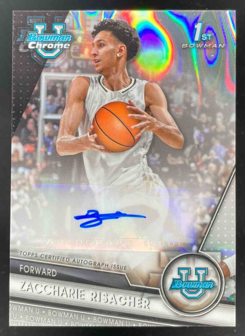 2023-24 Bowman University Chrome Lava #BCPA-ZR Zaccharie Risacher