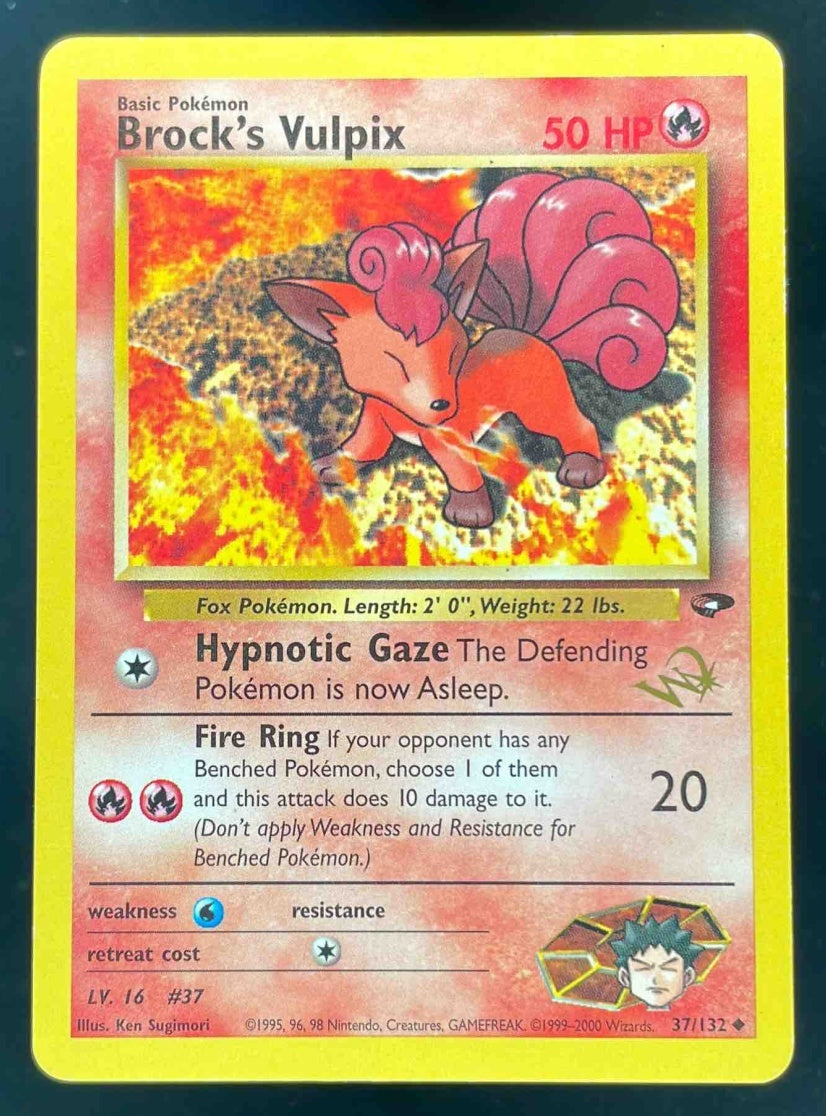 1999 Pokemon W Promos #37/132 Brock's Vulpix – Burbank Cards