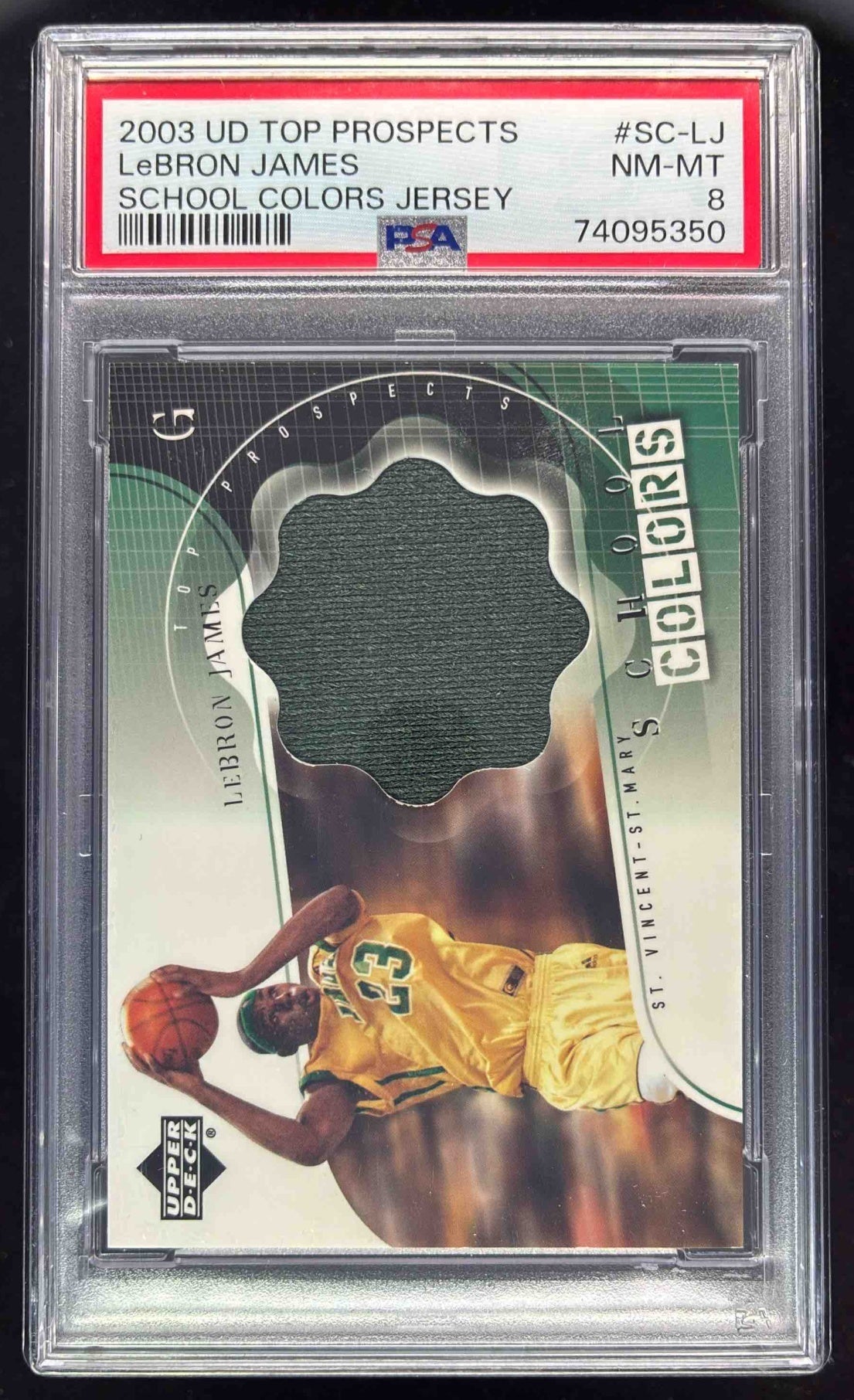 2003 upper deck top prospects lebron james