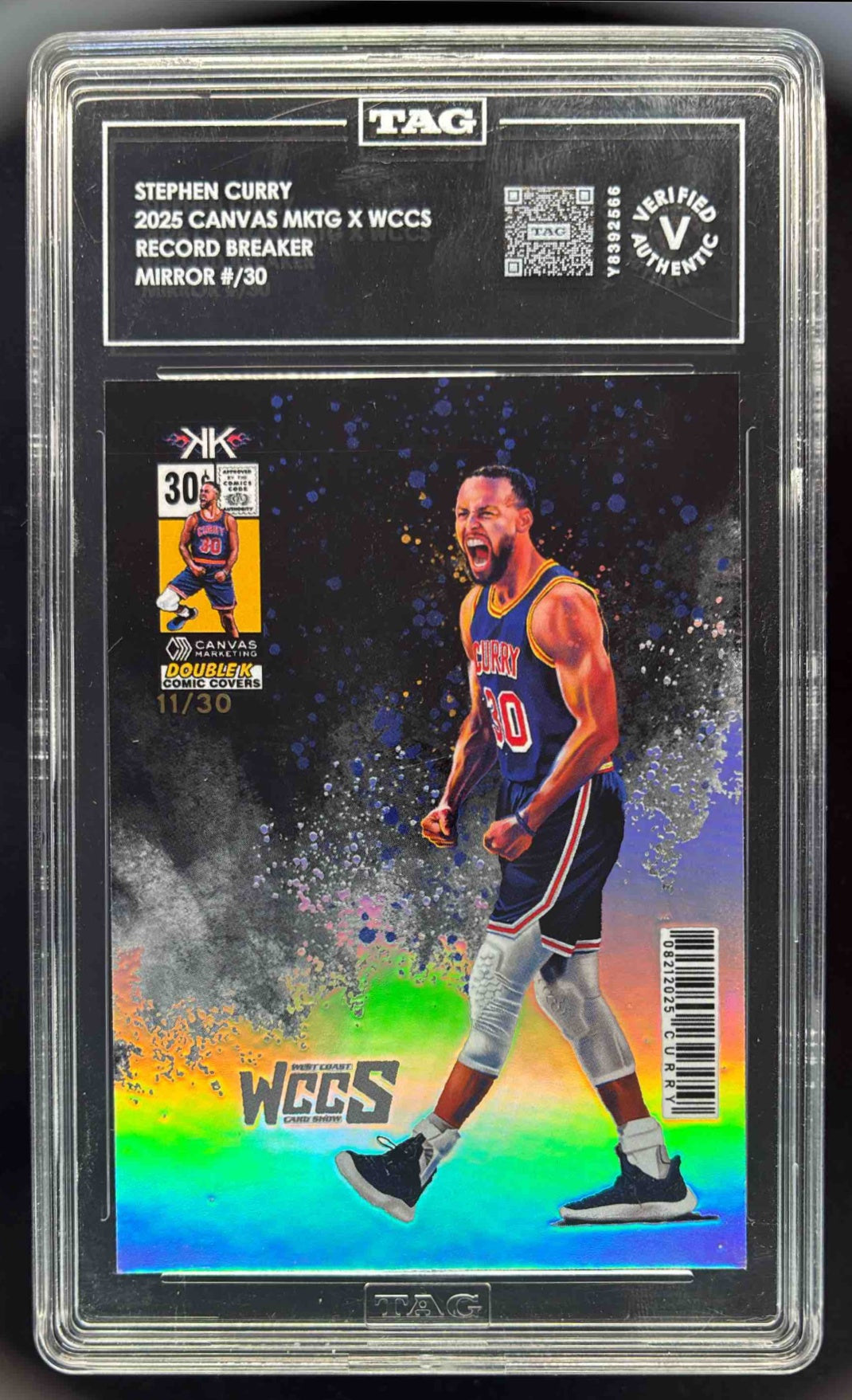 2025 West Coast Card Show Record Breaker Mirror Stephen Curry /30
