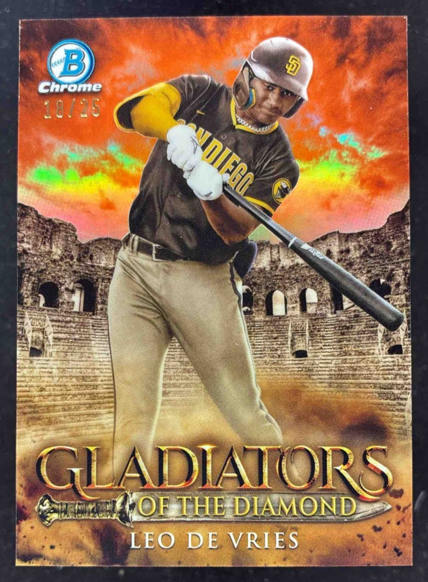 2024 Bowman Chrome Gladiators of the Diamond Orange #GOTD-19 Leo