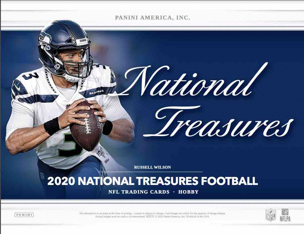 2020 Panini National Treasures Football Hobby 4-Box Case